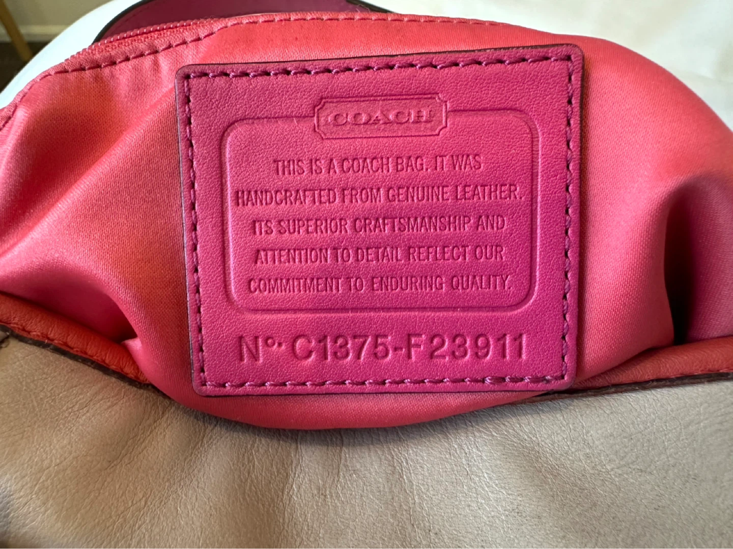 Vintage Coach F23911 Leather Tote Crossbody Shoulder bag - photo 4