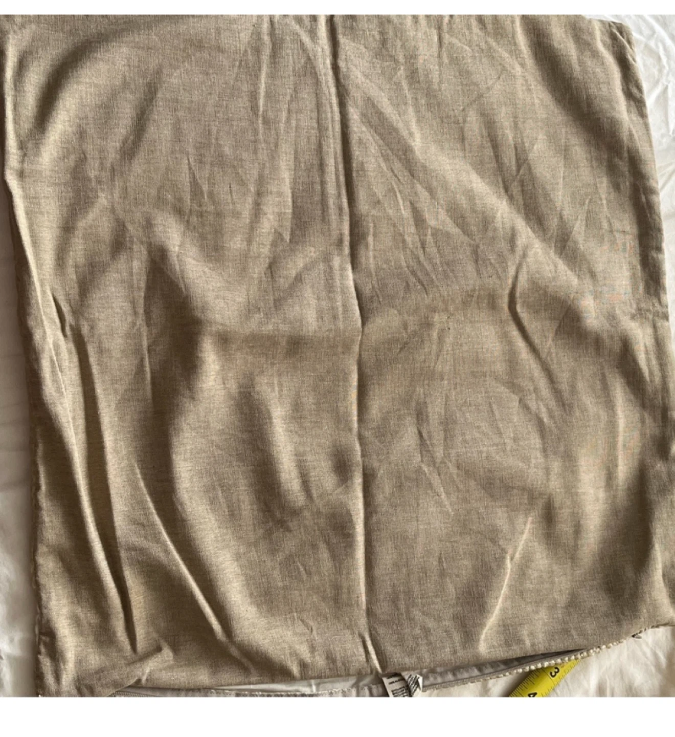 ANTHROPOLOGIE GOLD SHINY zip pillow case square 20 x 20 in - photo 2