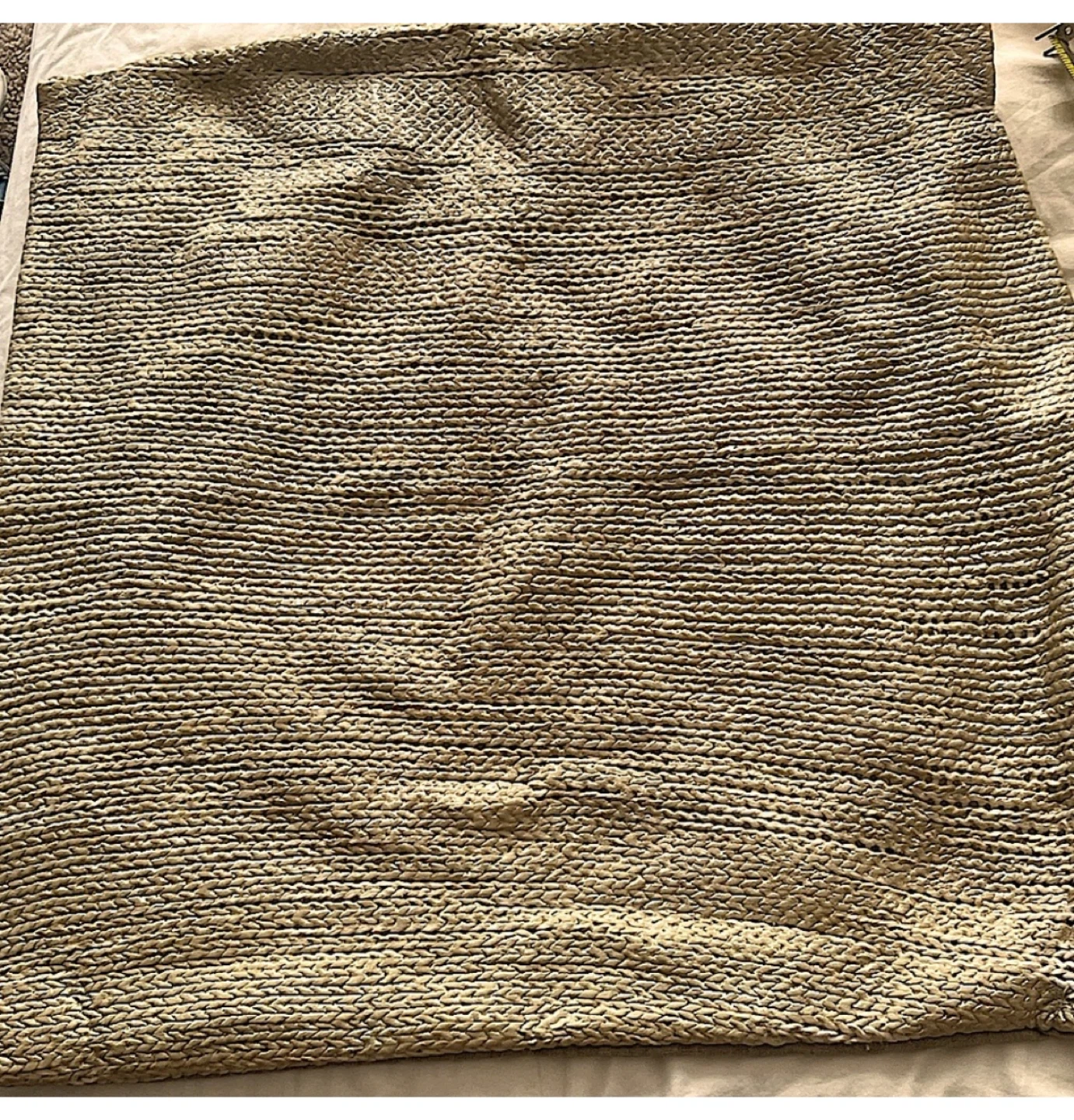 ANTHROPOLOGIE GOLD SHINY zip pillow case square 20 x 20 in