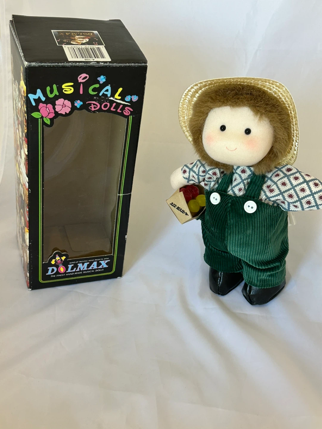 Vintage Dolmax Wind-Up Musical Doll w/ Original Box Works - photo 4