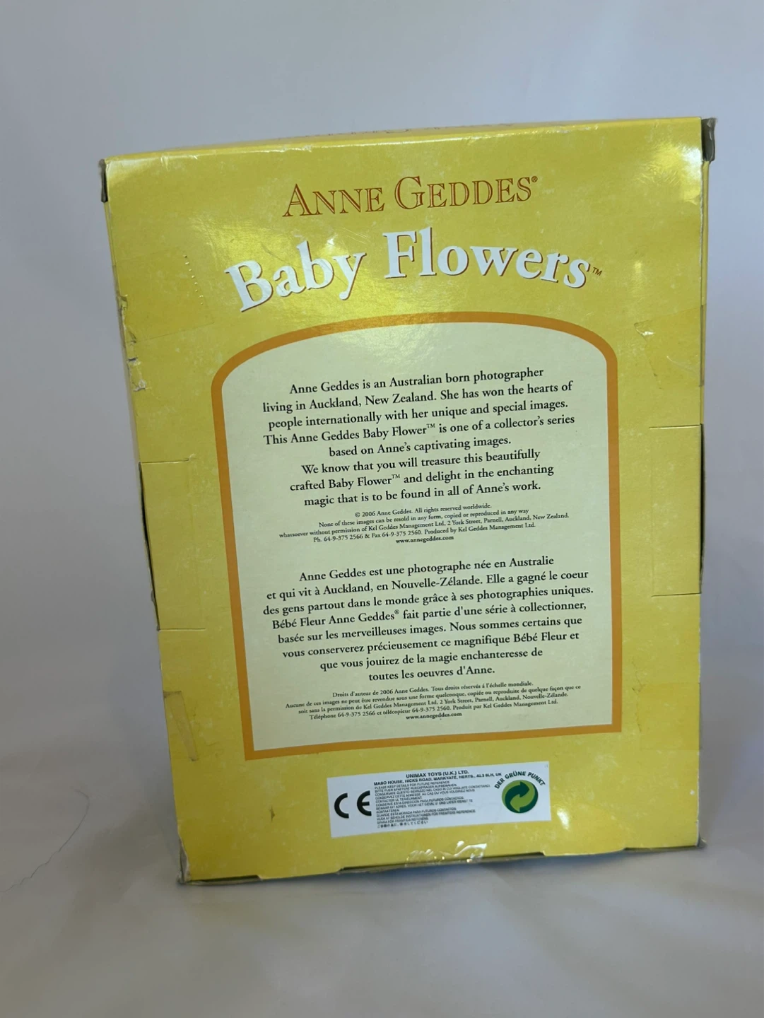 Anne Geddes Baby Flowers Daffodil Doll 2006 Collection - photo 4