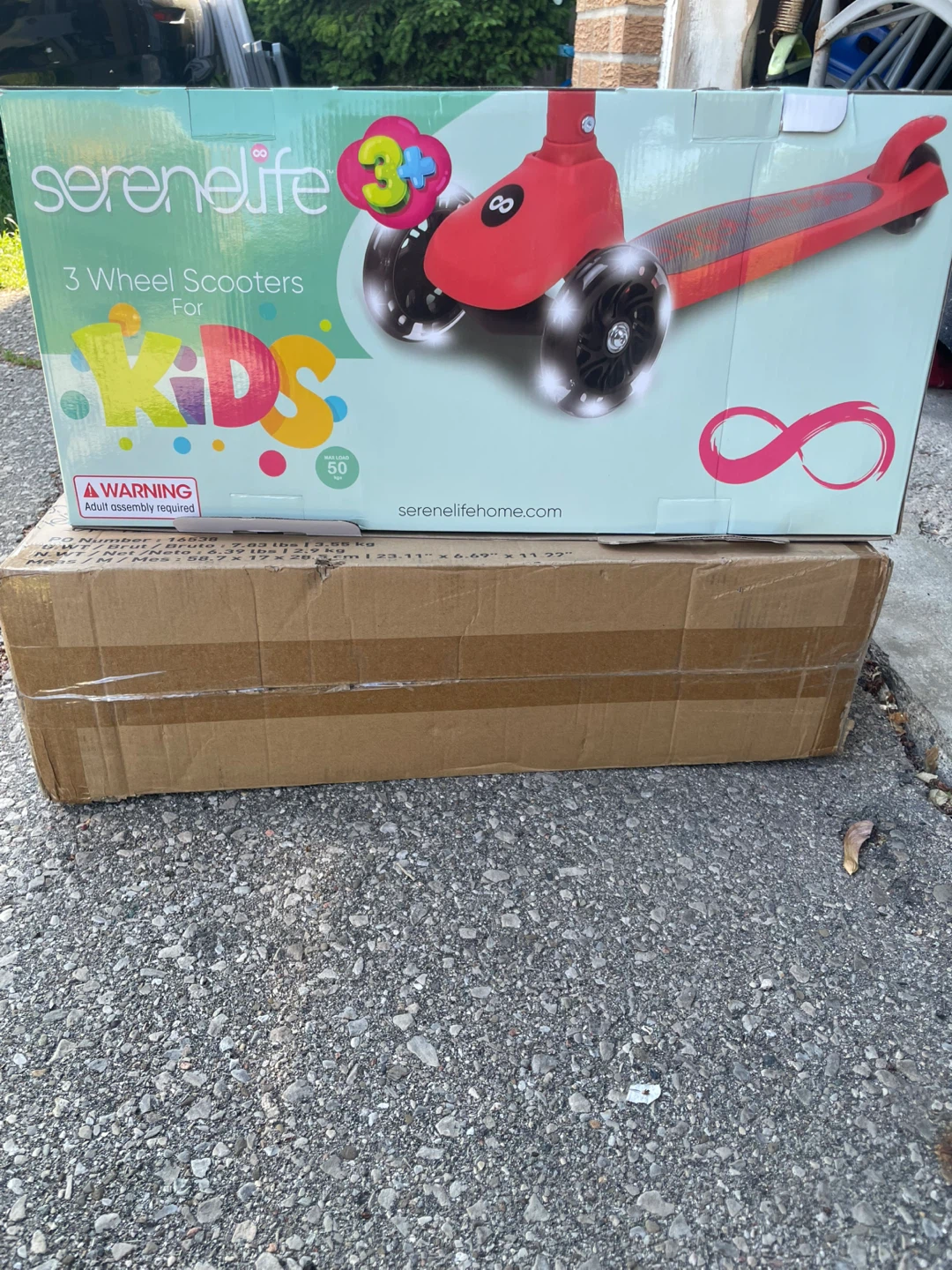 SereneLife 3 Wheel Scooter for Kids