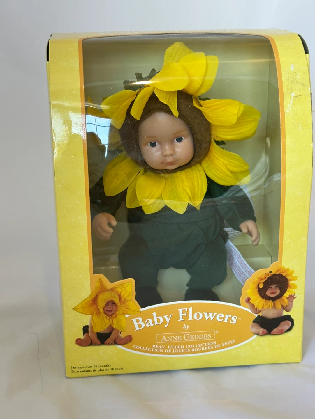 Anne Geddes Baby Flowers Sunflower Doll 2006 Collection NIB Rare