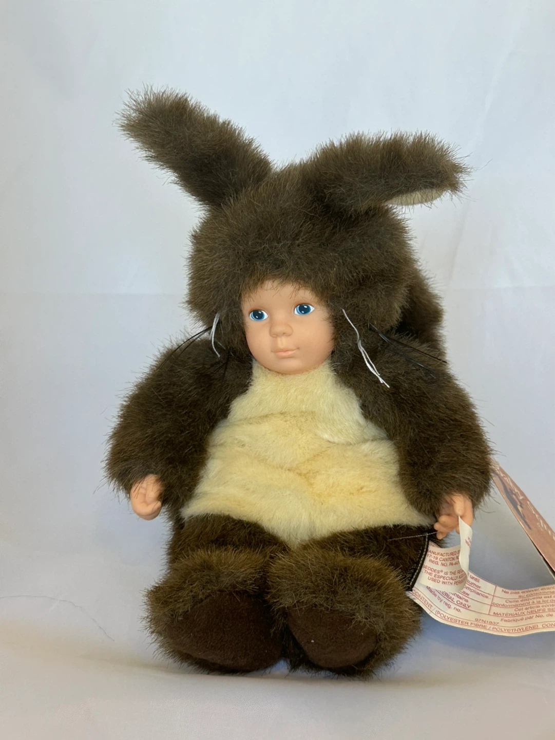 Anne Geddes Squirrels Doll Plush Jean Pillet w/ Original Tag