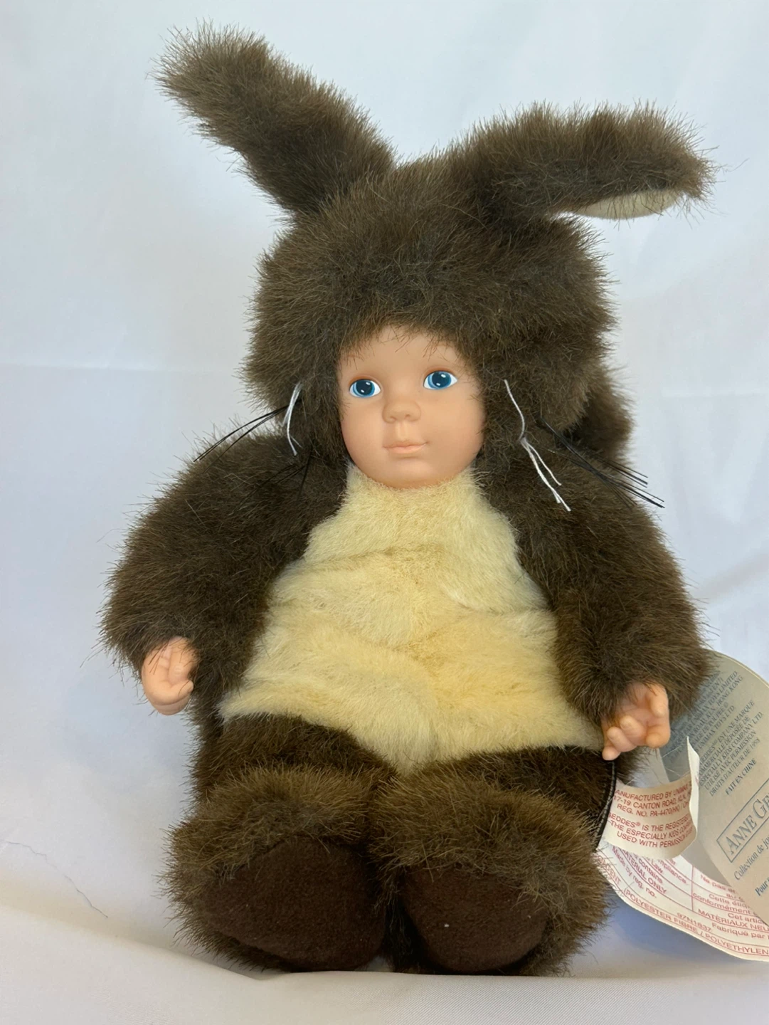 Anne Geddes Squirrels Doll Plush Jean Pillet w/ Original Tag - photo 5