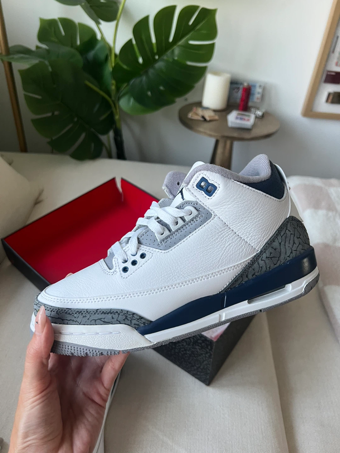 Air Jordan 3 Retro (midnight navy) 6.5Y/7.5W - photo 5