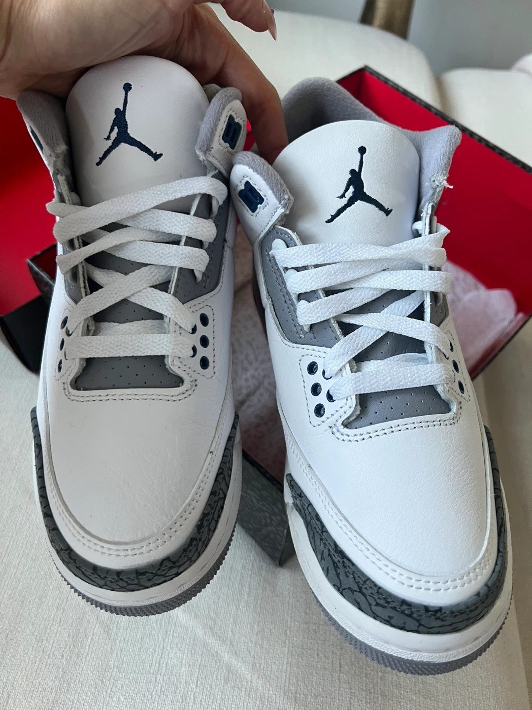 Air Jordan 3 Retro (midnight navy) 6.5Y/7.5W - photo 4