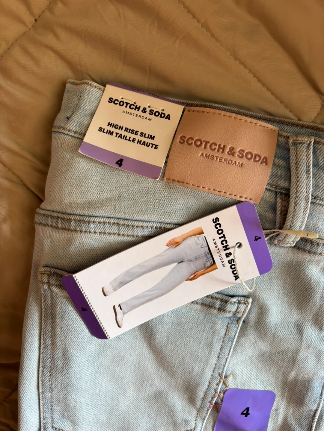 Scotch & Soda High Rise Slim Jeans Size 4 - photo 3