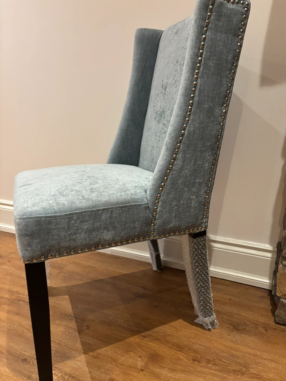 NEW LIght Blue Upholstered Dining Chair - photo 5
