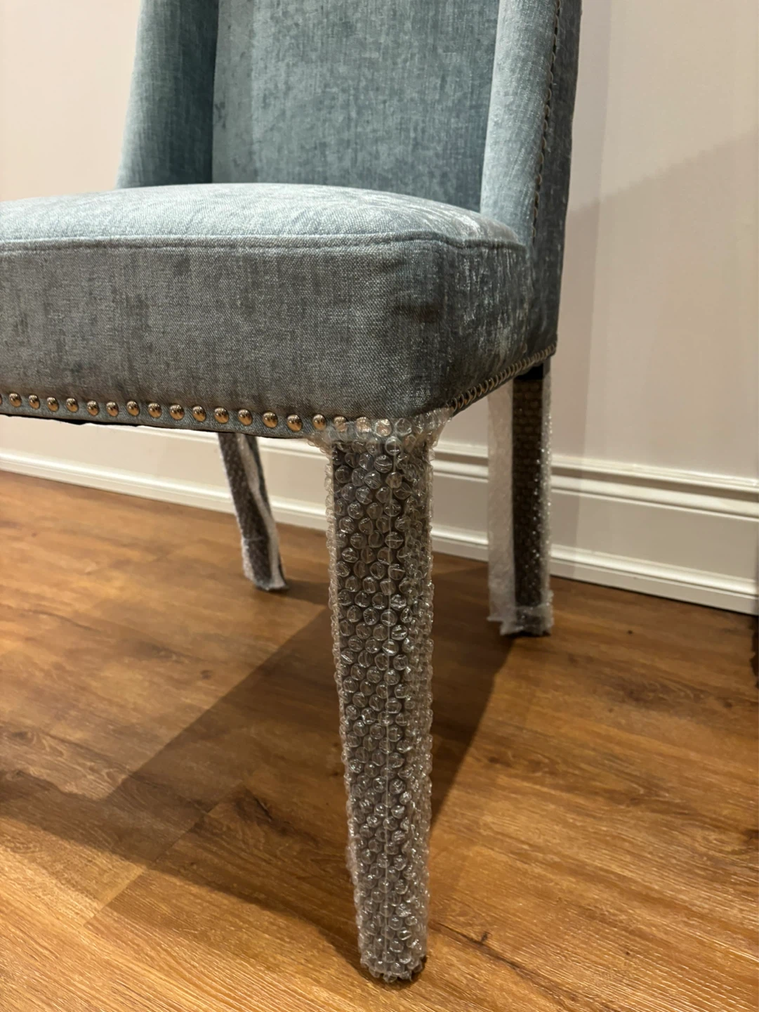 NEW LIght Blue Upholstered Dining Chair - photo 3