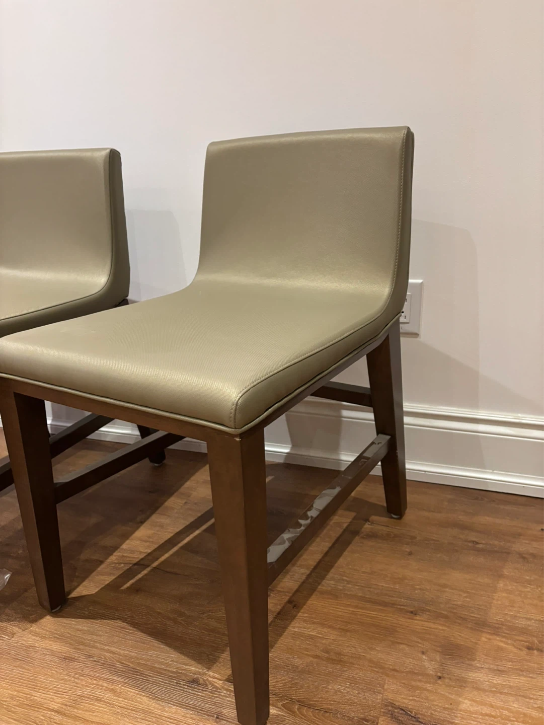 NEW Set of 3 Bar Stools - Faux Leather - photo 5