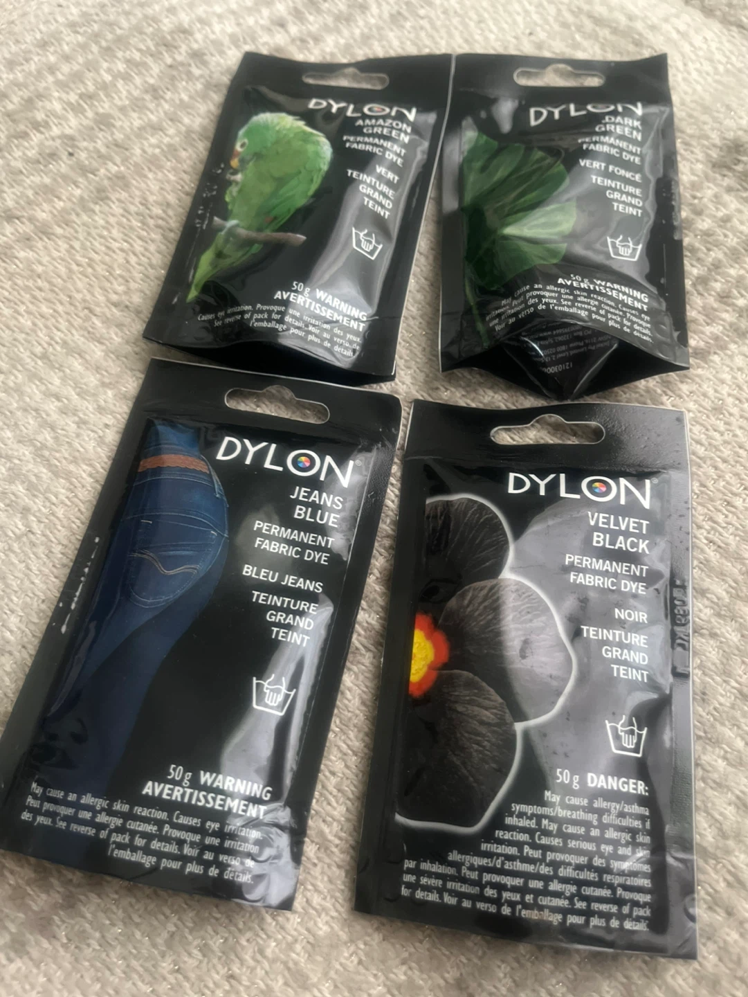 Dylon Permanent Fabric Dye - Assorted Colours (50g)