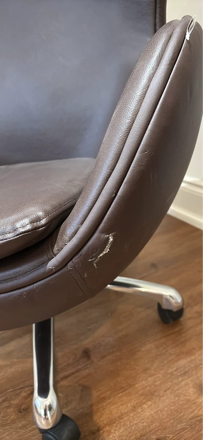 NEW Brown Egg Chair damaged only from transportation - photo 4