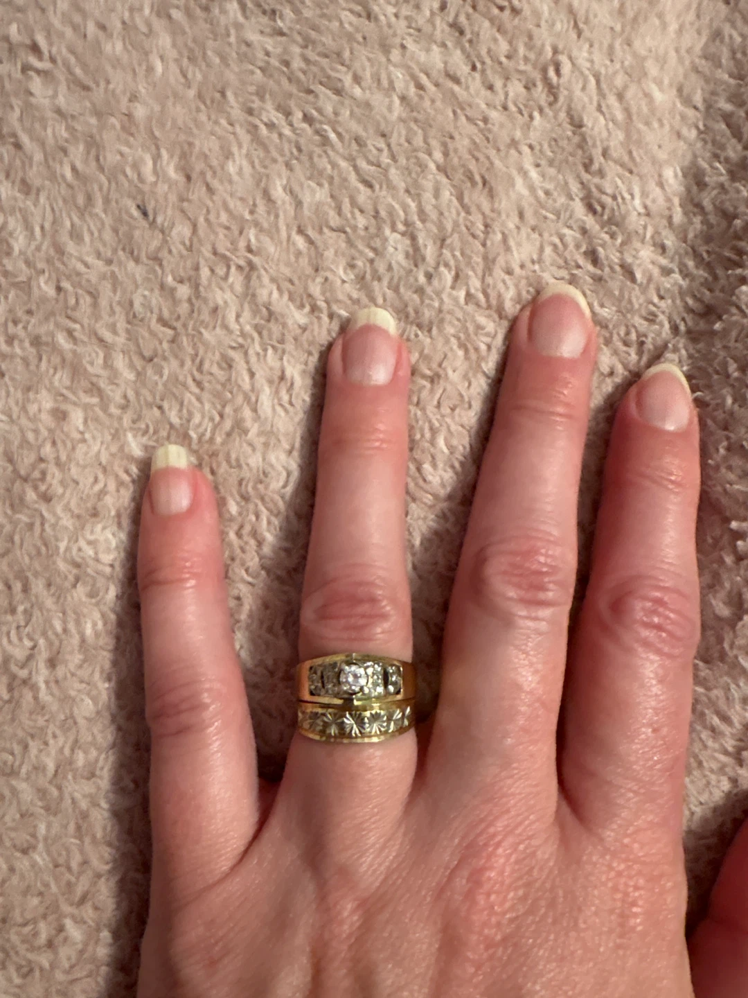 Gold Diamond Engagement Ring
