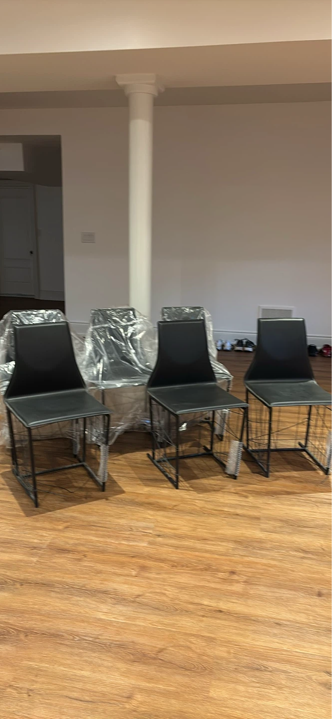 NEW Set of 5 Black Dining Chairs - photo 3