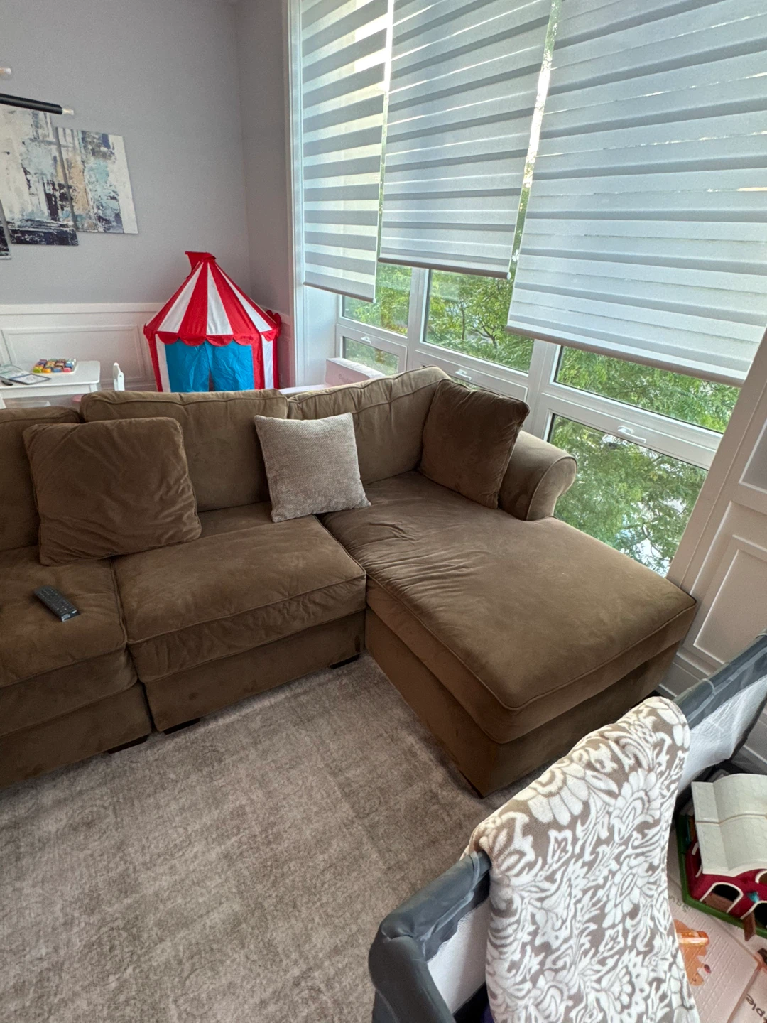 Very nice Brown Sectional Couch - photo 5