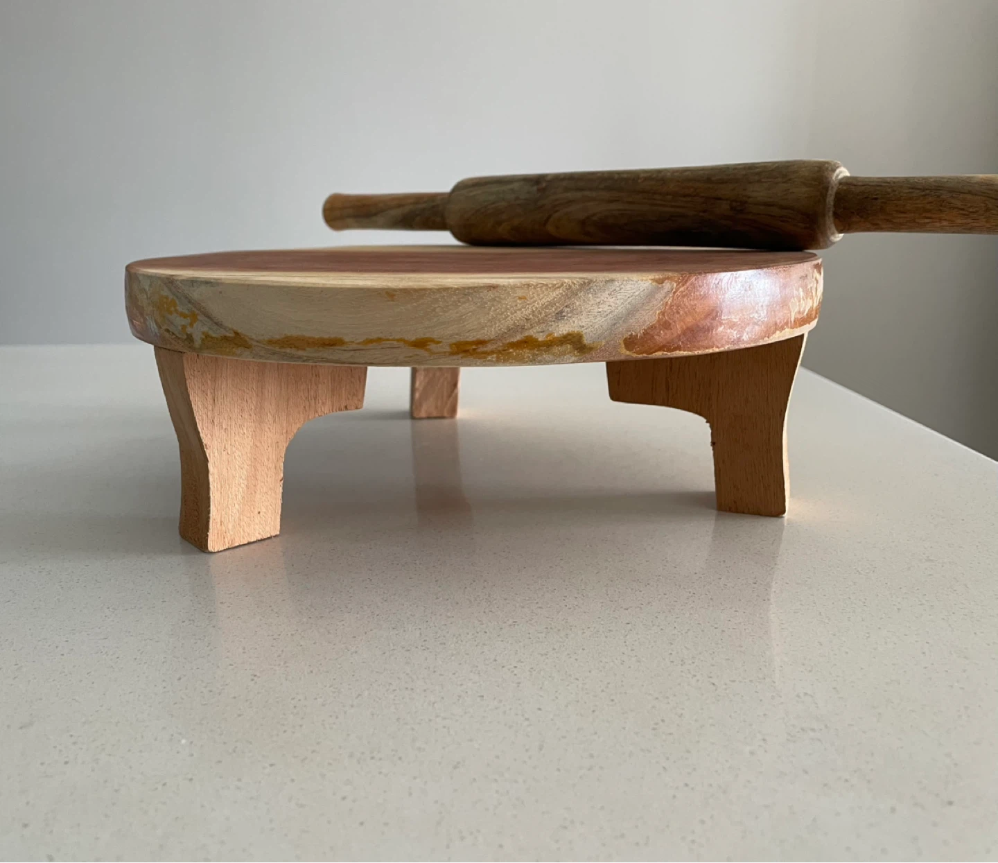 Rolling pin with board / chakla belan - photo 3