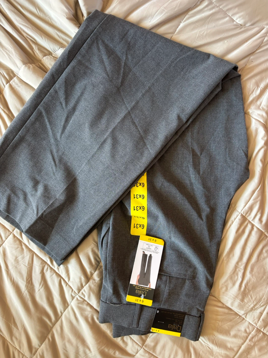 Dalia Grey Dress Pants 6 x 31