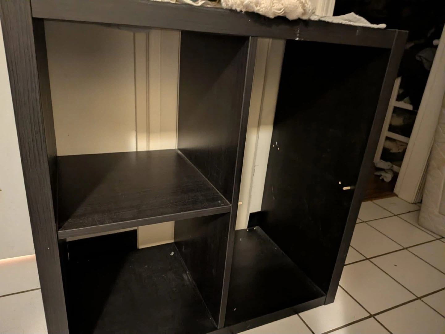 Black Cube Shelf Unit
