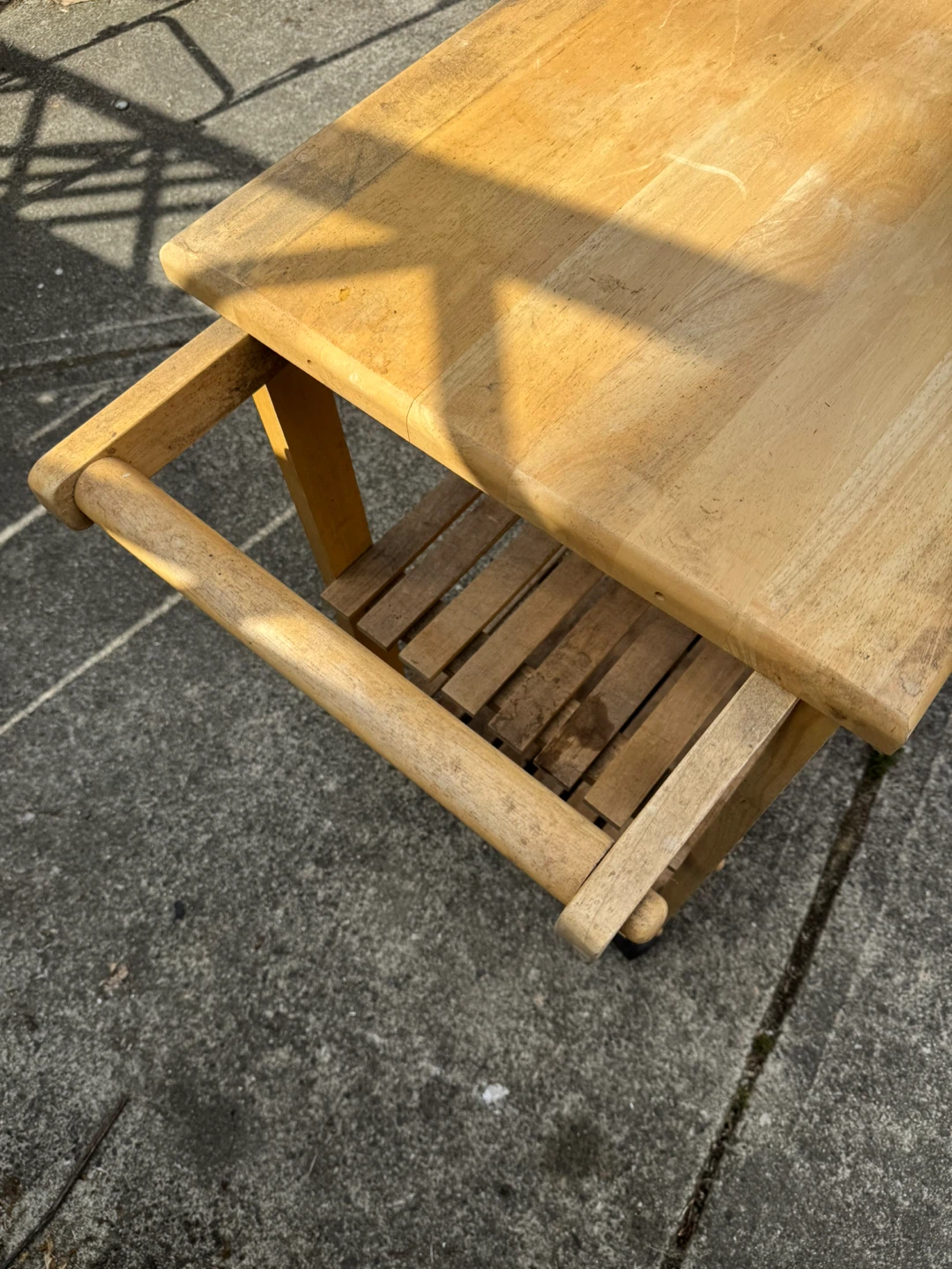 Wooden Kitchen Cart with Wheels - photo 4