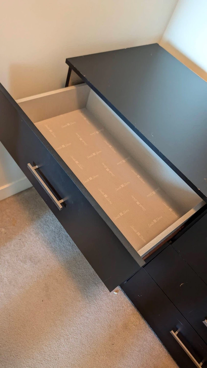 Black 6-Drawer Dresser - photo 2