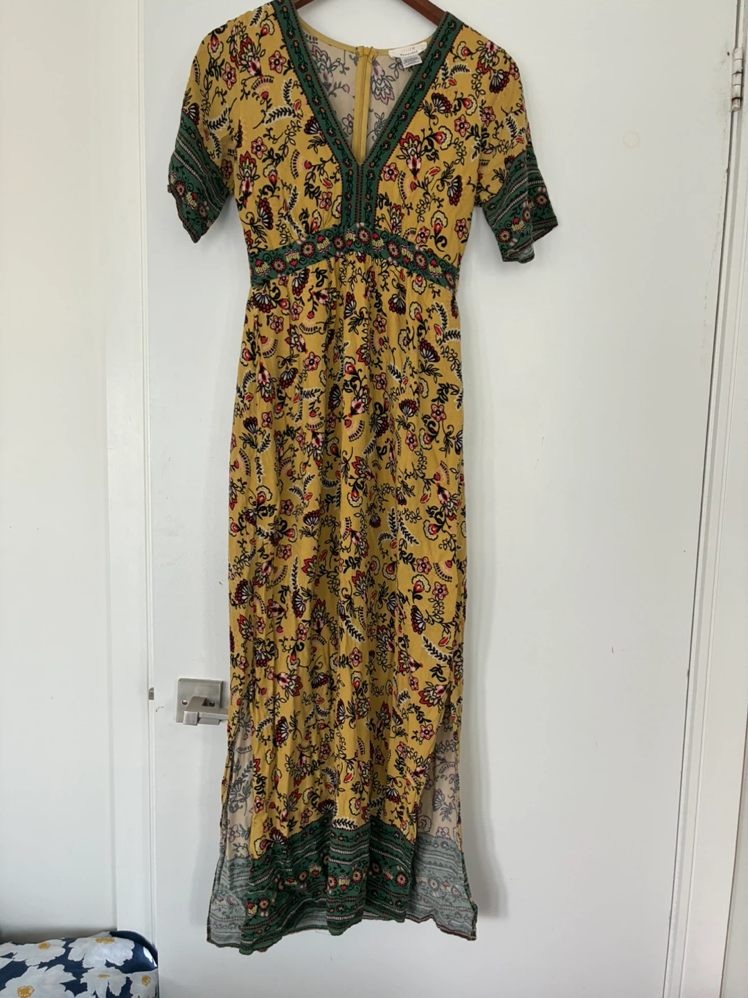 Yellow Floral Maxi Dress