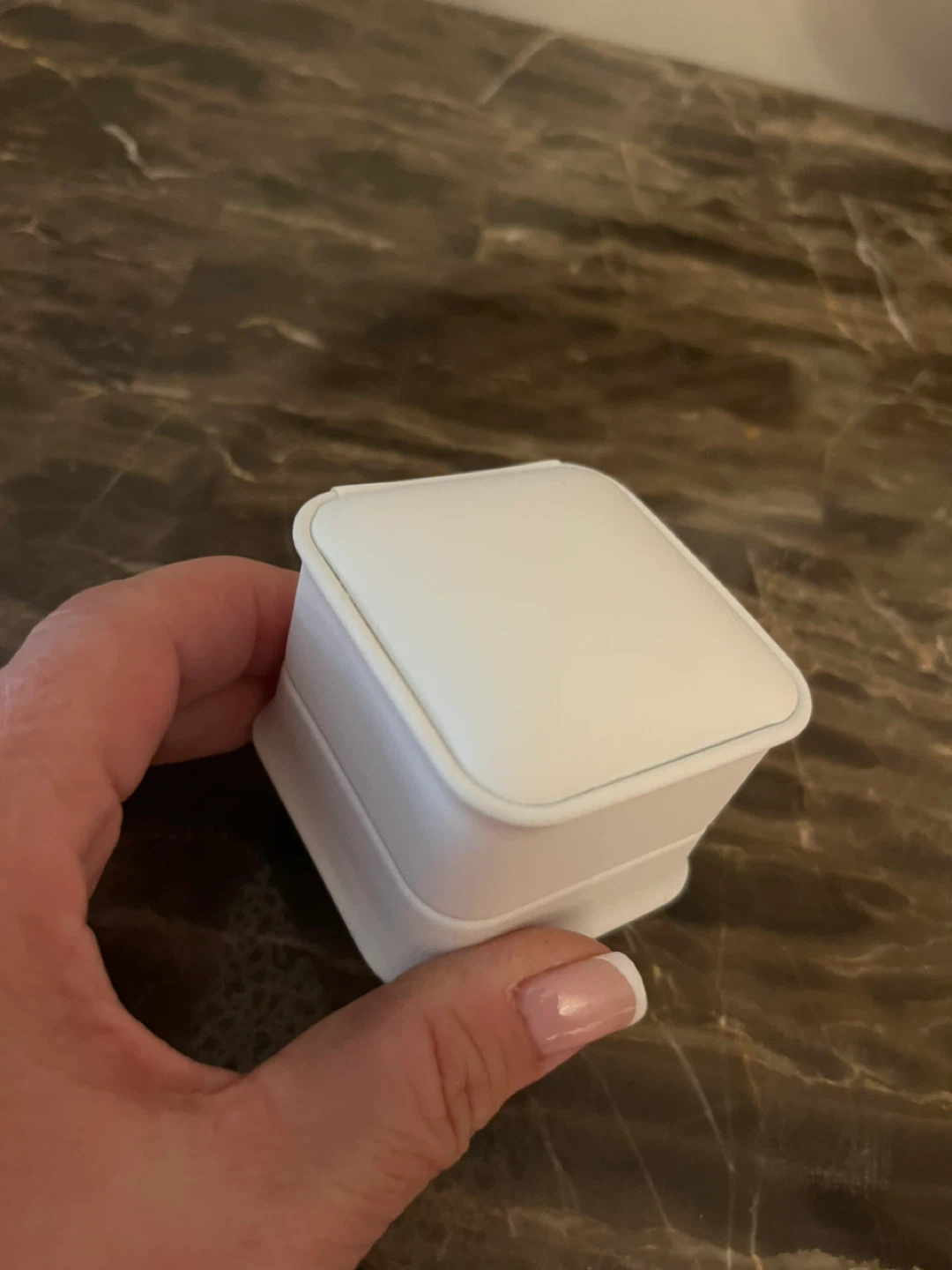 White Jewellery Ring Box