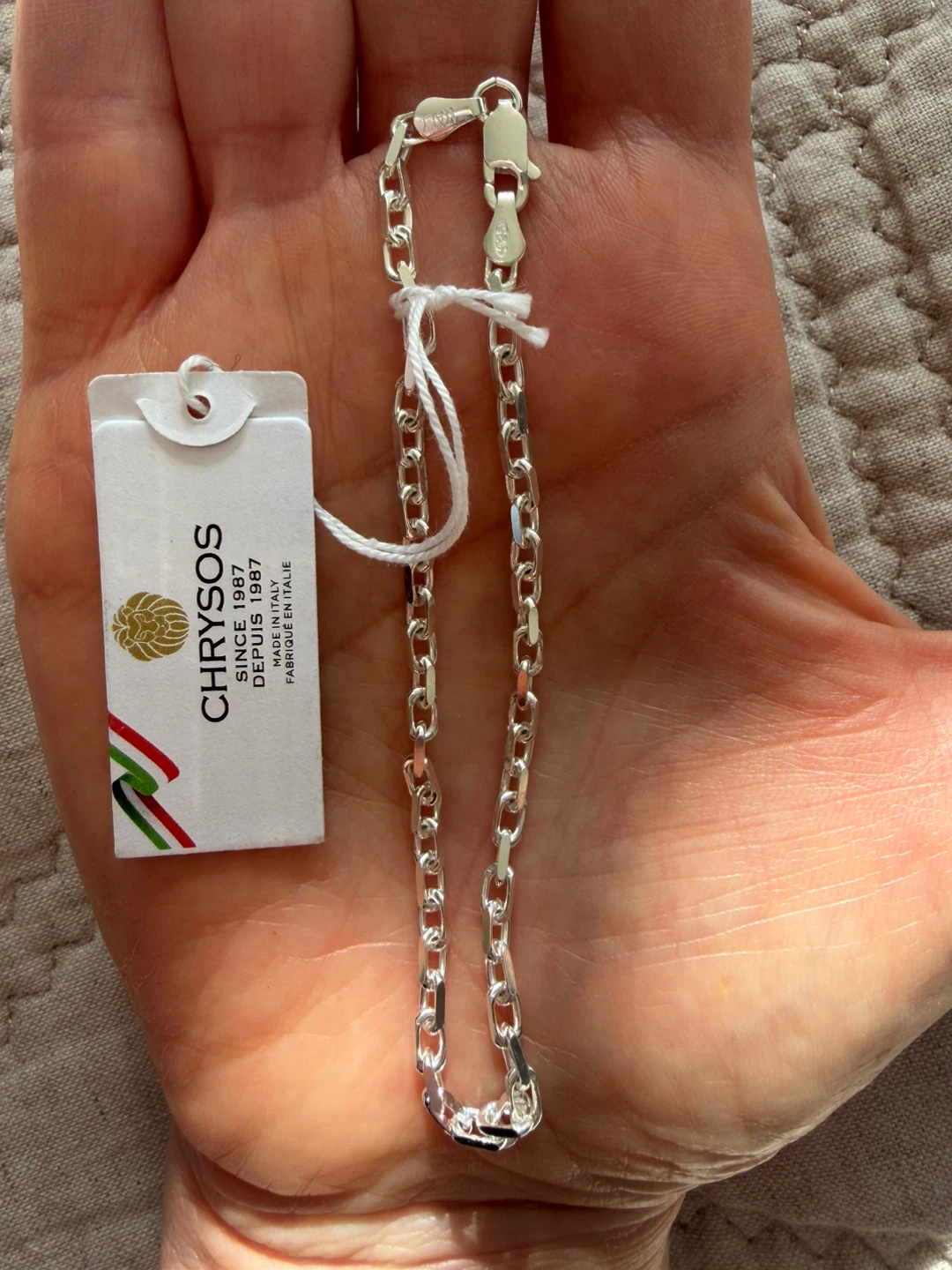 New Italian 925 silver bracelet