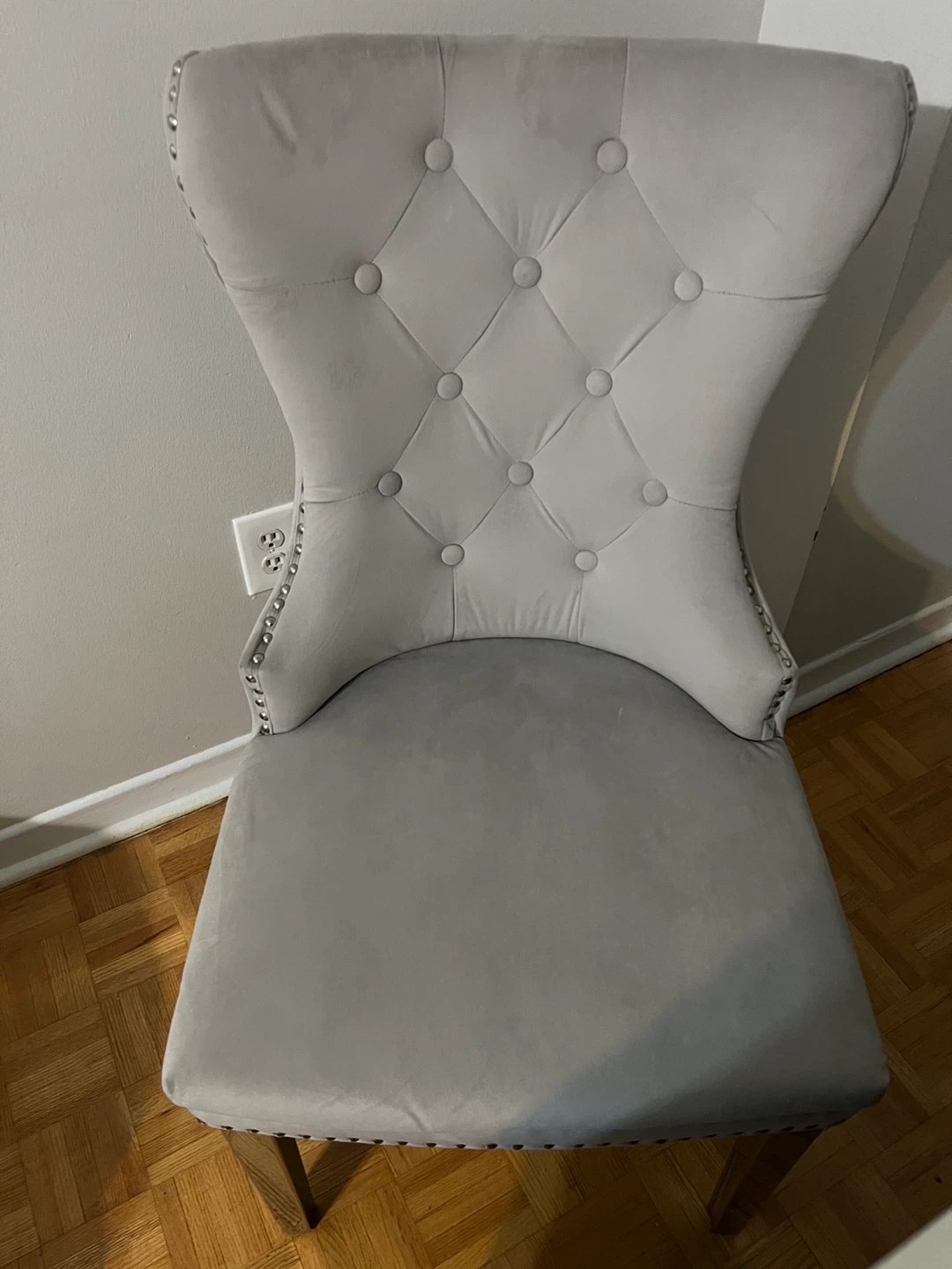 White Marble Dining Table with 6 Chairs - photo 5