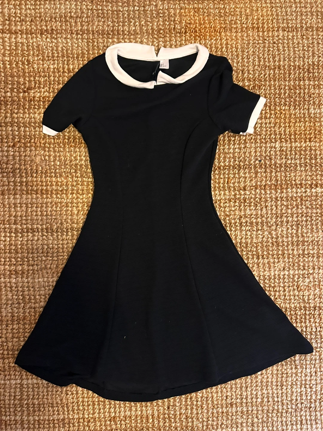 Black and White Peter Pan Collar Dress