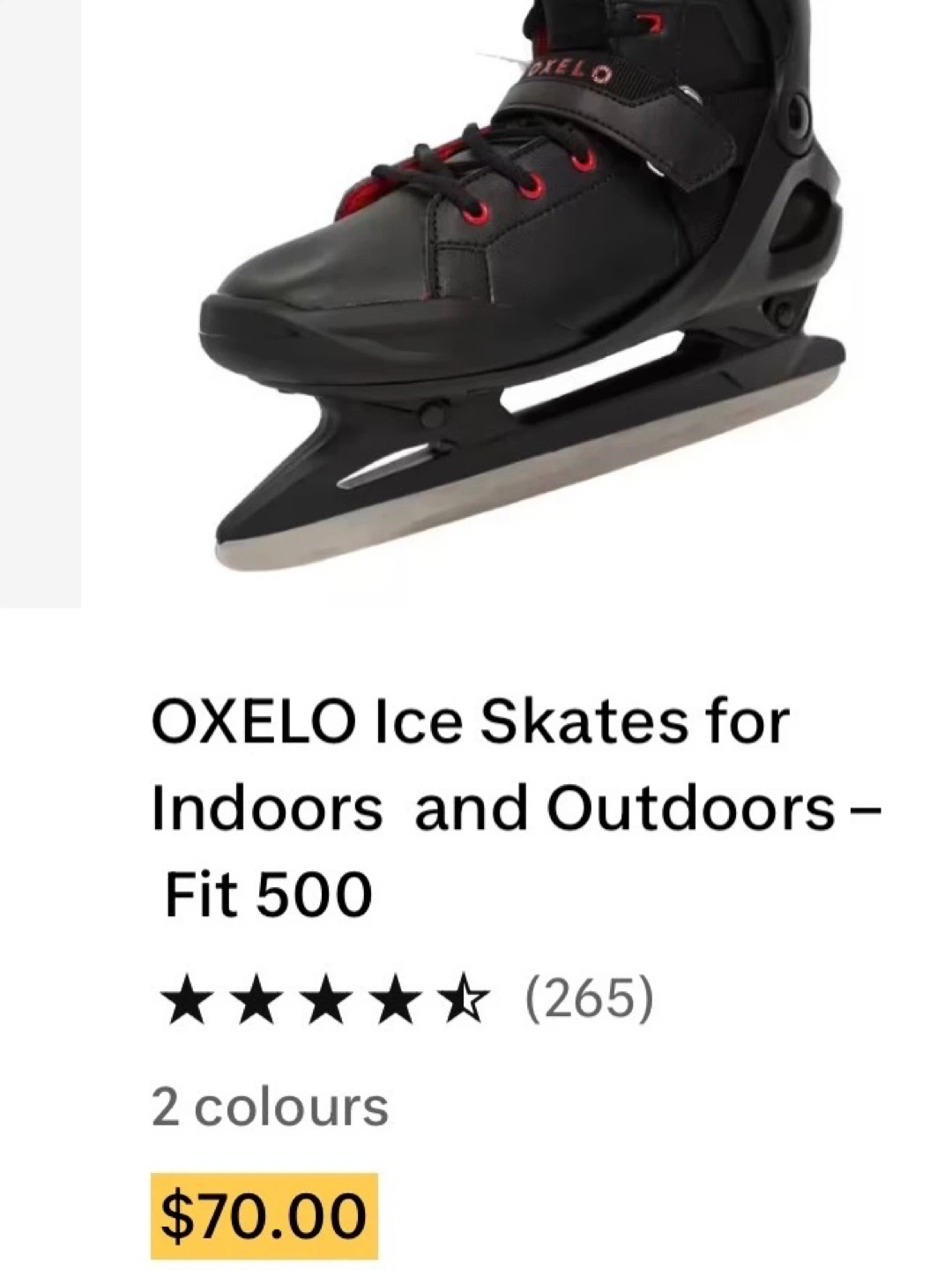 【US12】OXELO Fit 500 Ice Skates - photo 5
