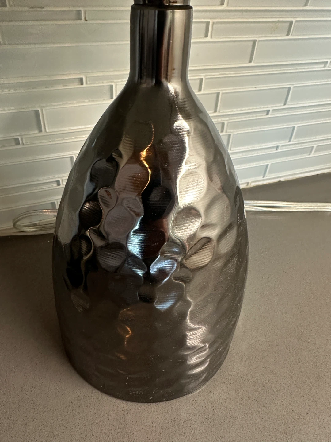 MODERN CONTEMPORARY METALLIC CERAMIC TABLE NIGHT STAND LAMPS - photo 4