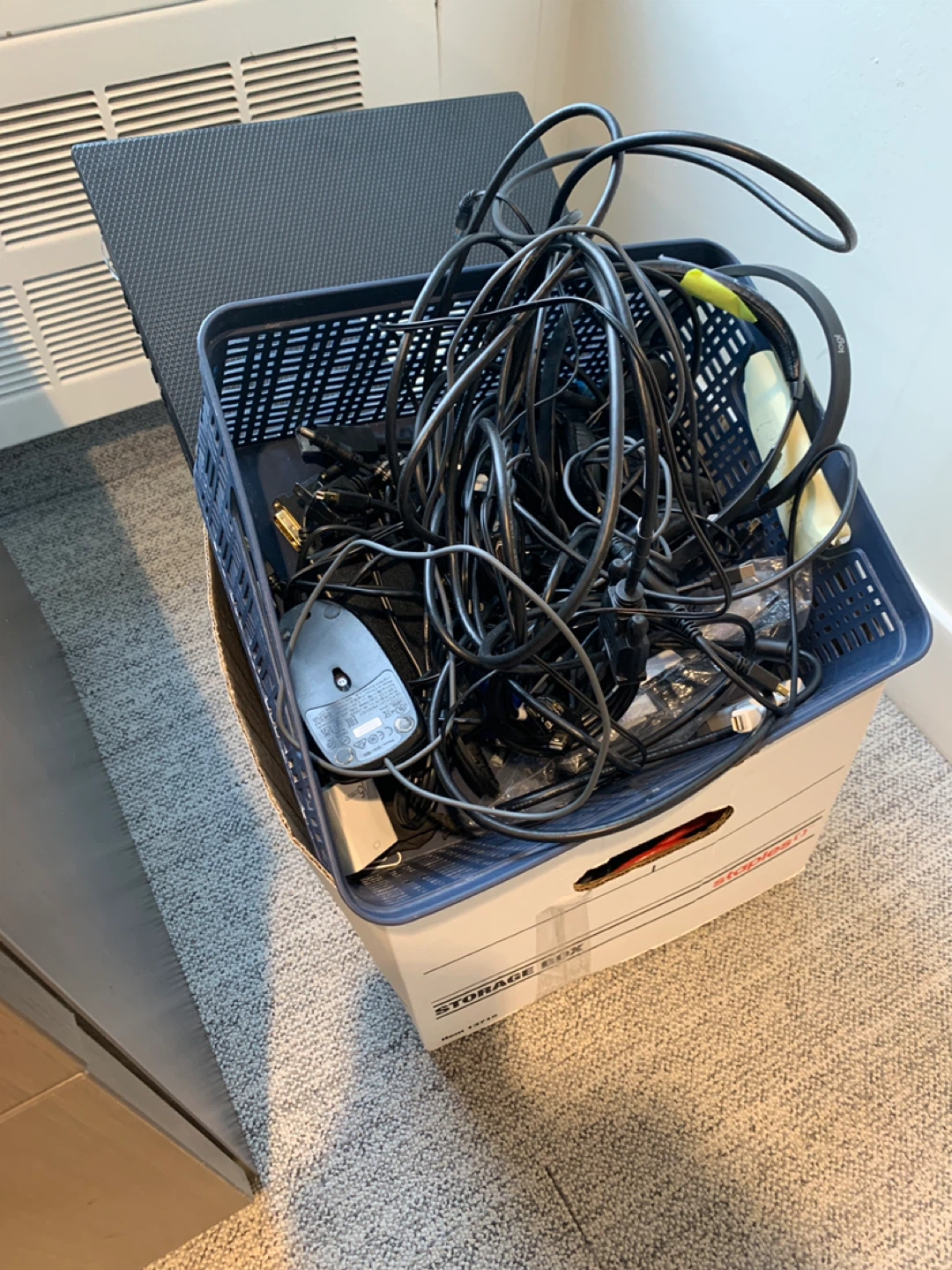 Assorted Computer Cables and Mouse - photo 2