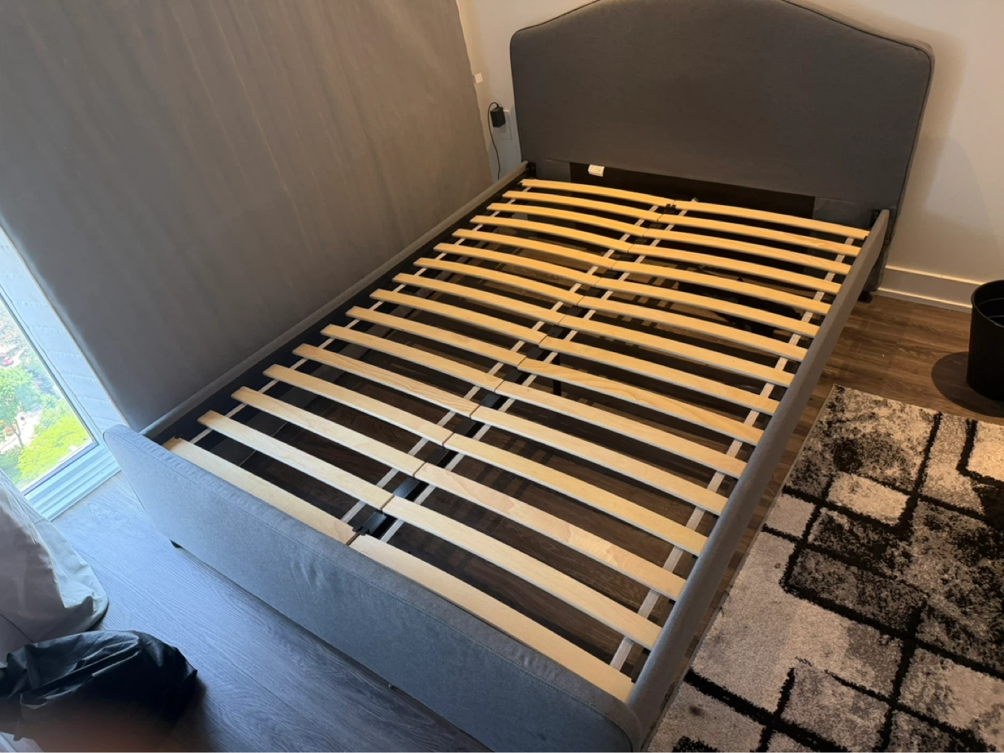 Hauga Bedframe Full/Double bed Size - no boxes - photo 2