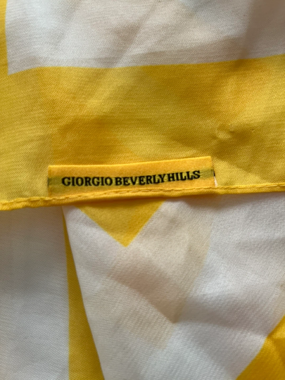 Giorgio Beverly Hills Yellow & White Striped Sarong - photo 3