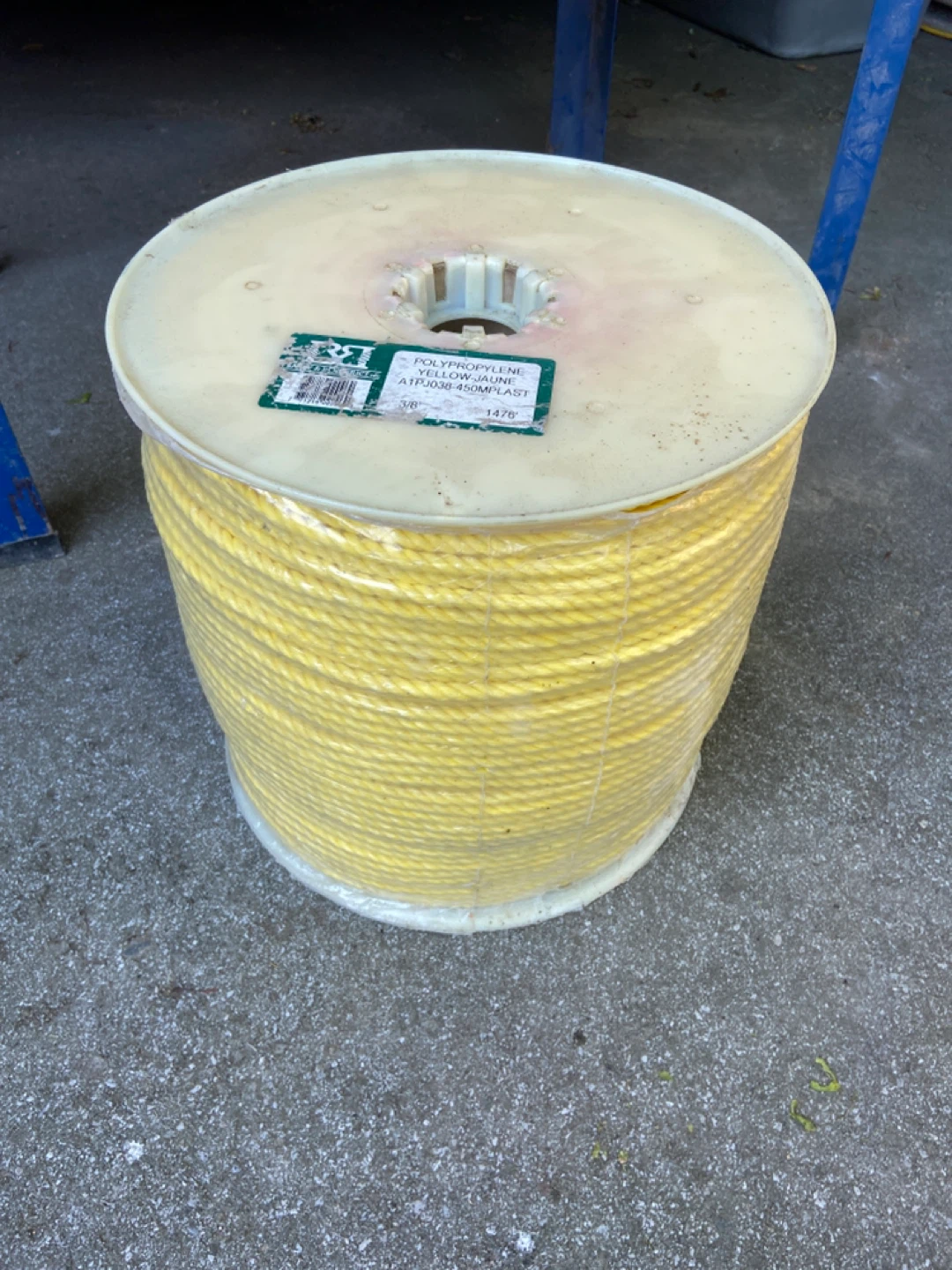 Yellow Polypropylene Rope