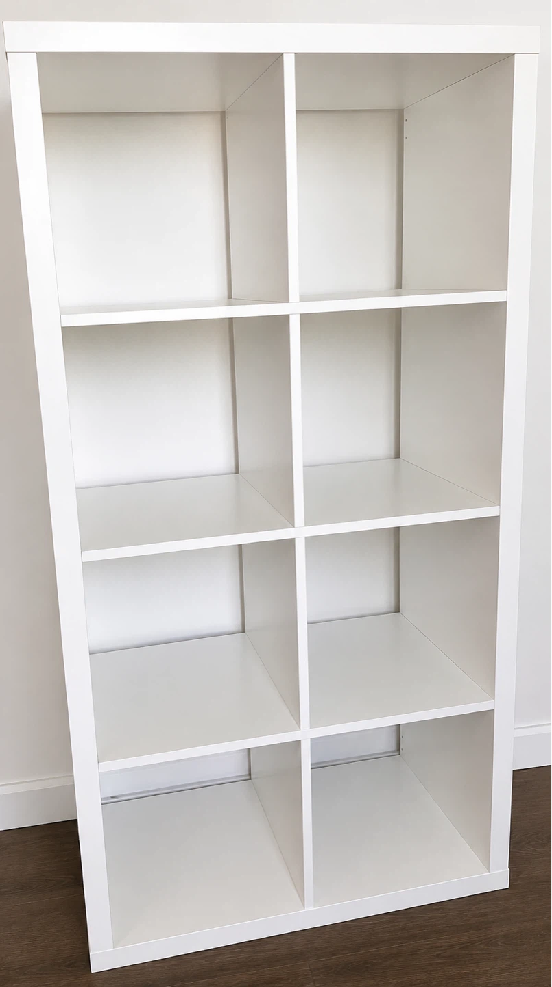 White 8-Cube Storage Unit