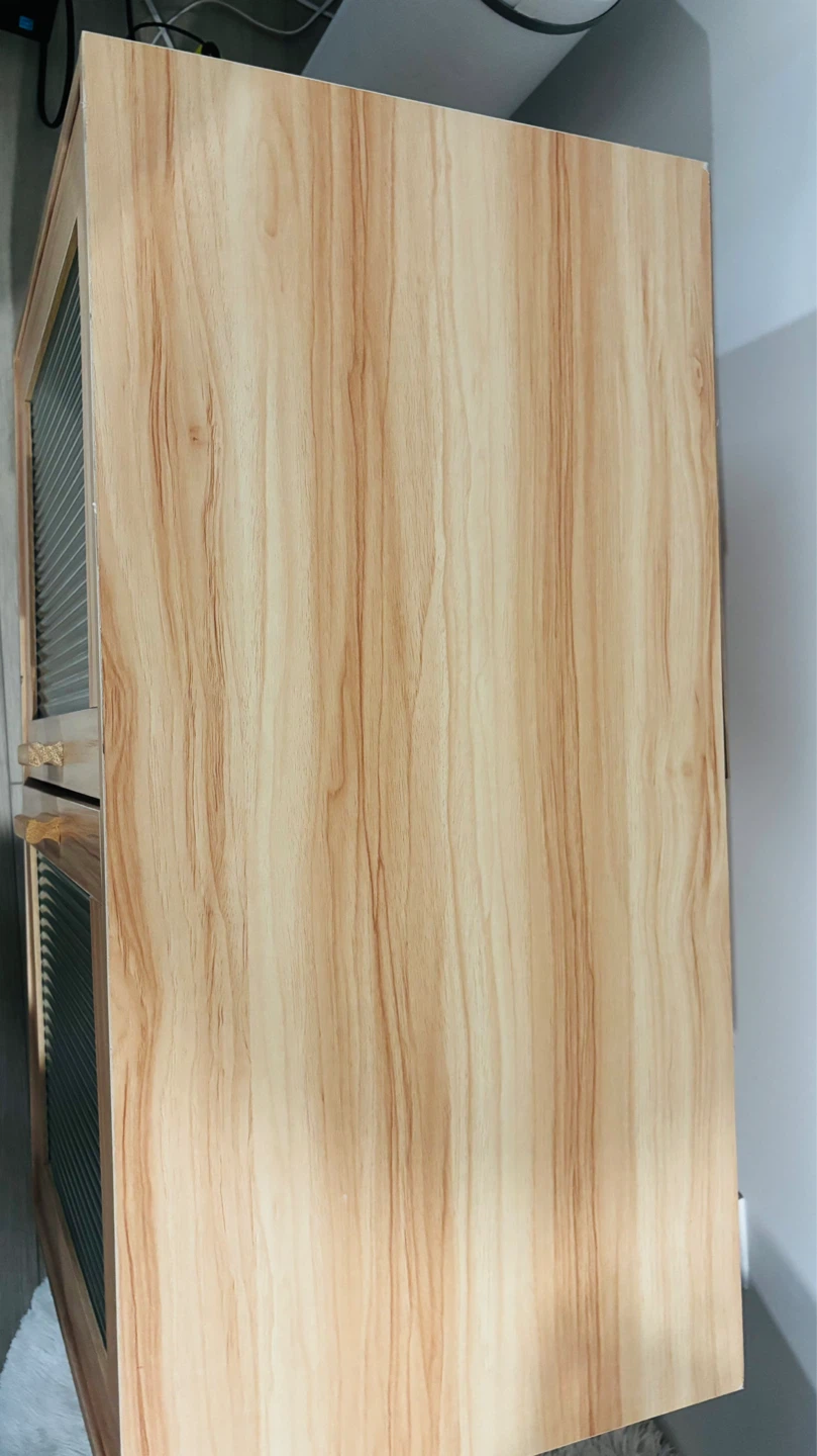 Wooden Cabinet with Ribbed Glass Doors - photo 3