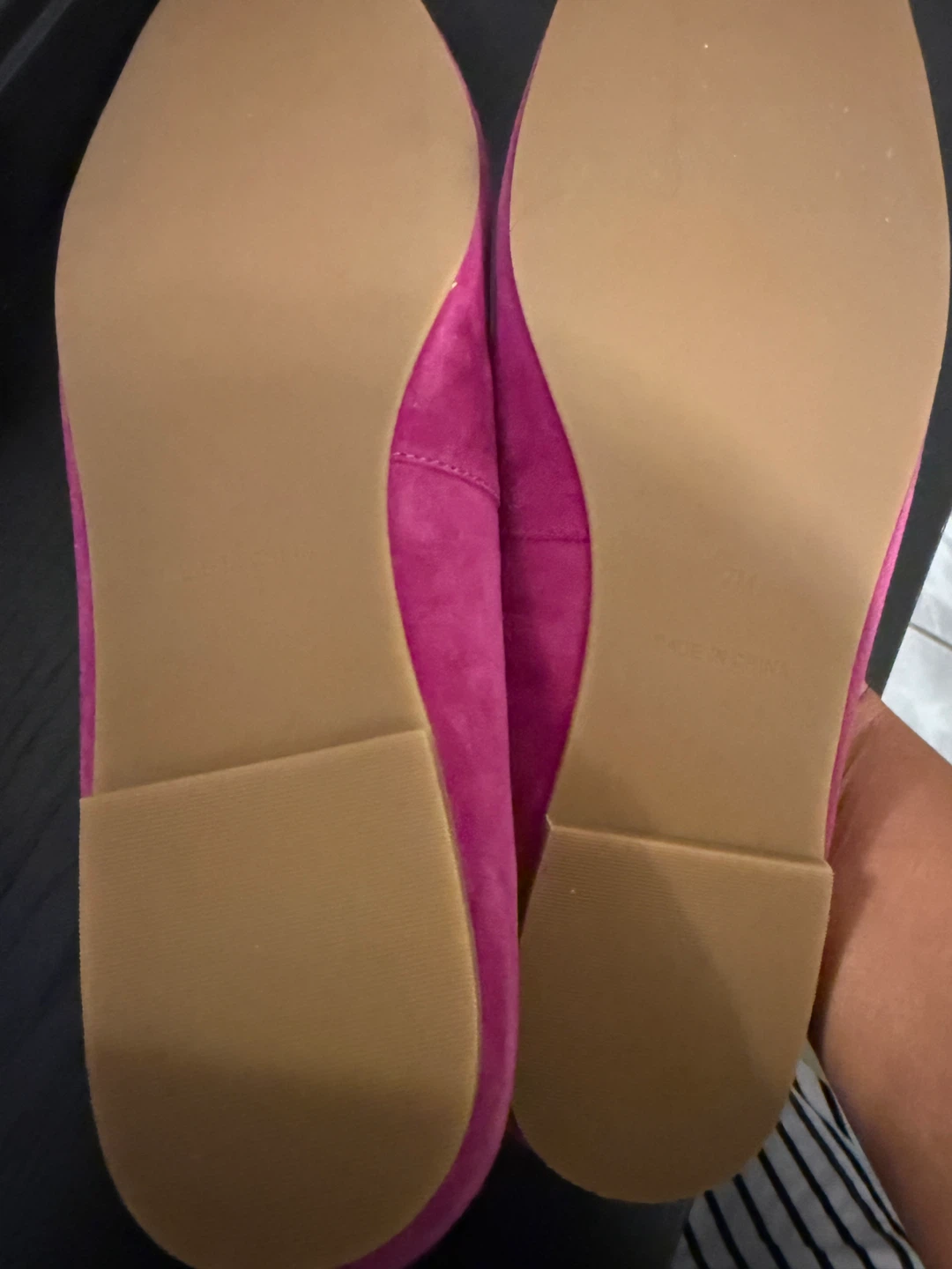 Talbots Pink Suede Bow Ballet Flats - photo 2