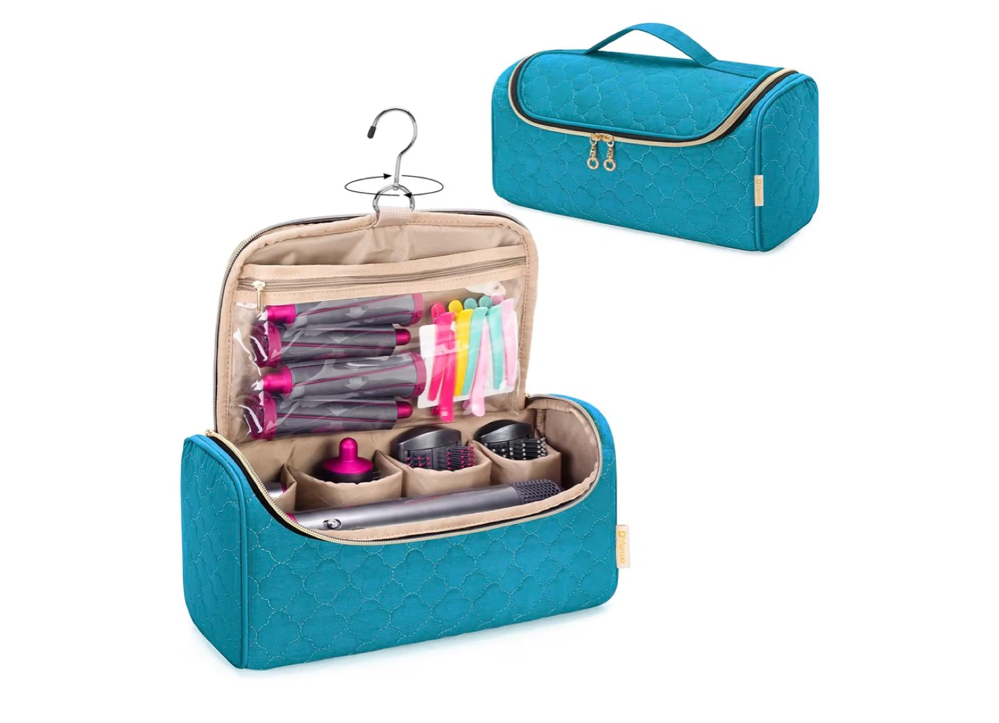 Teal Hanging Toiletry Bag for Dyson Airwrap - photo 5