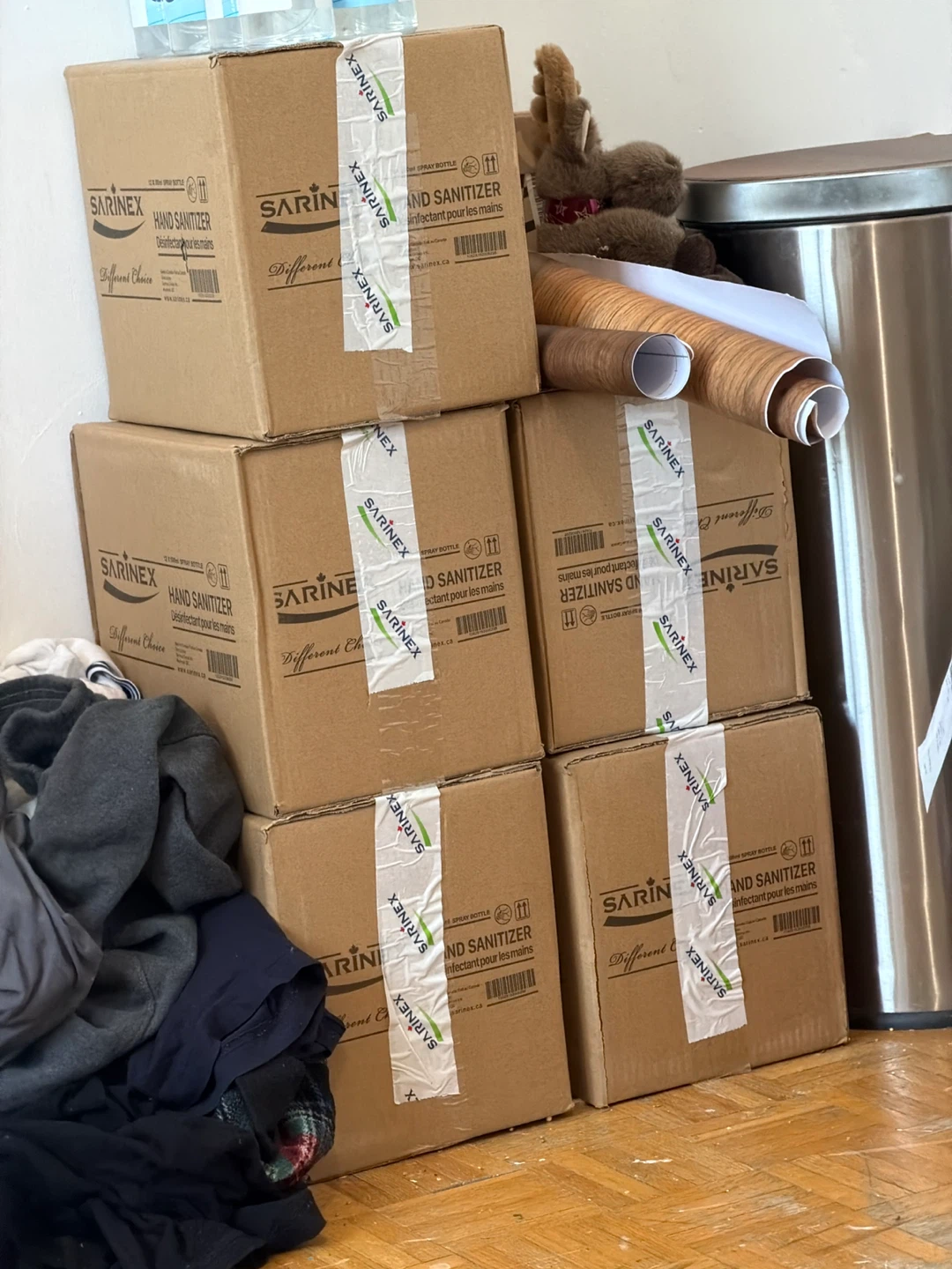 Boxes of sanatizer sprays all for 50 or trade