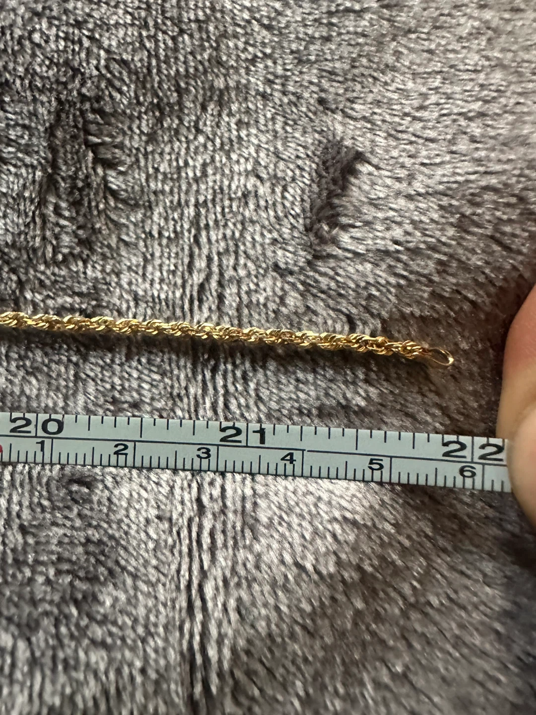 Gold Rope Chain Necklace 14k - photo 5