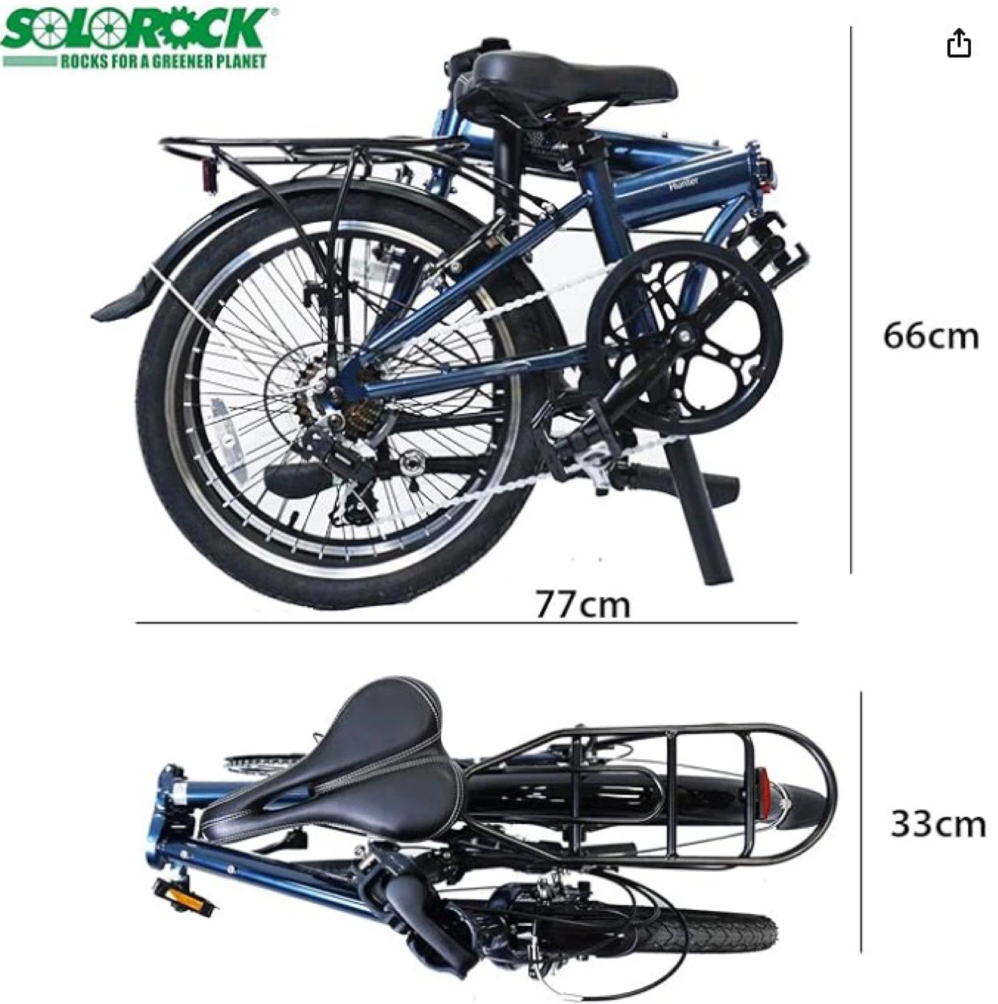 SOLOROCK 20" Folding Bike  Ready-to-Ride Set ($570+ Value) - photo 3