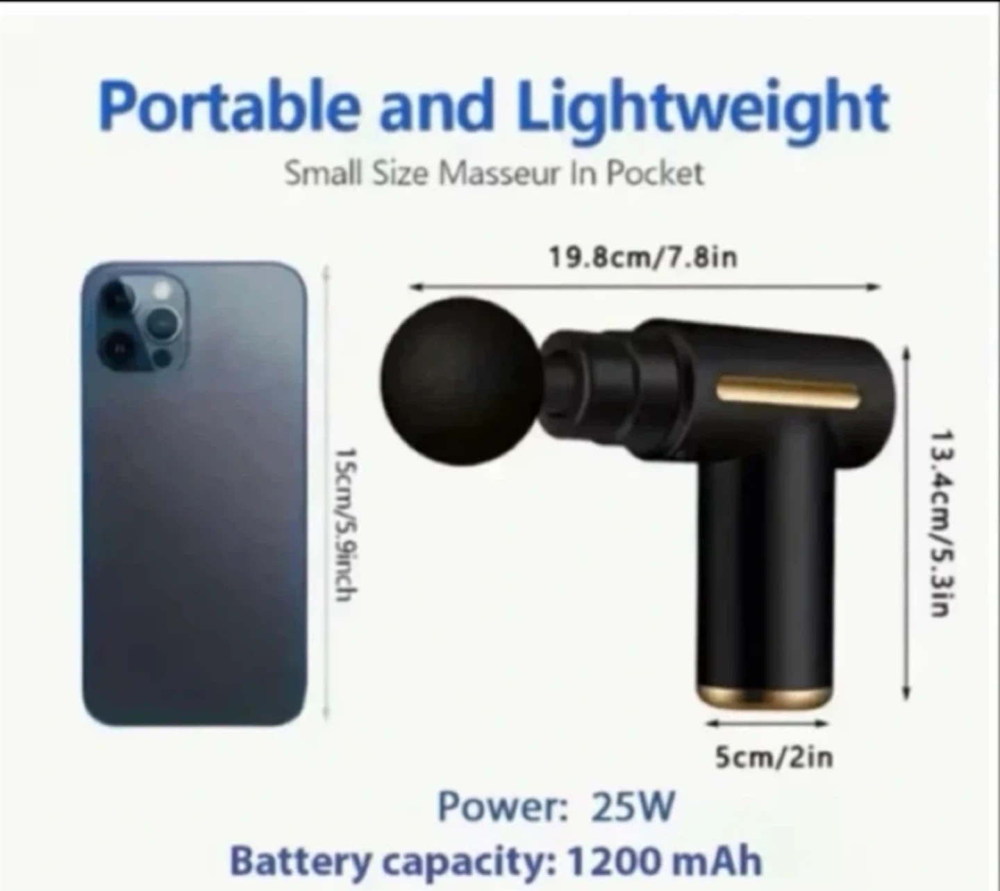 Portable Mini Massage Gun 25W