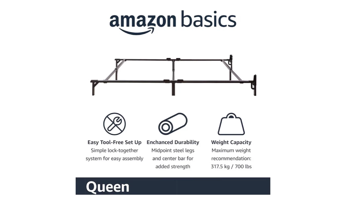 Amazon Basics Queen Size Bed Frame - photo 4