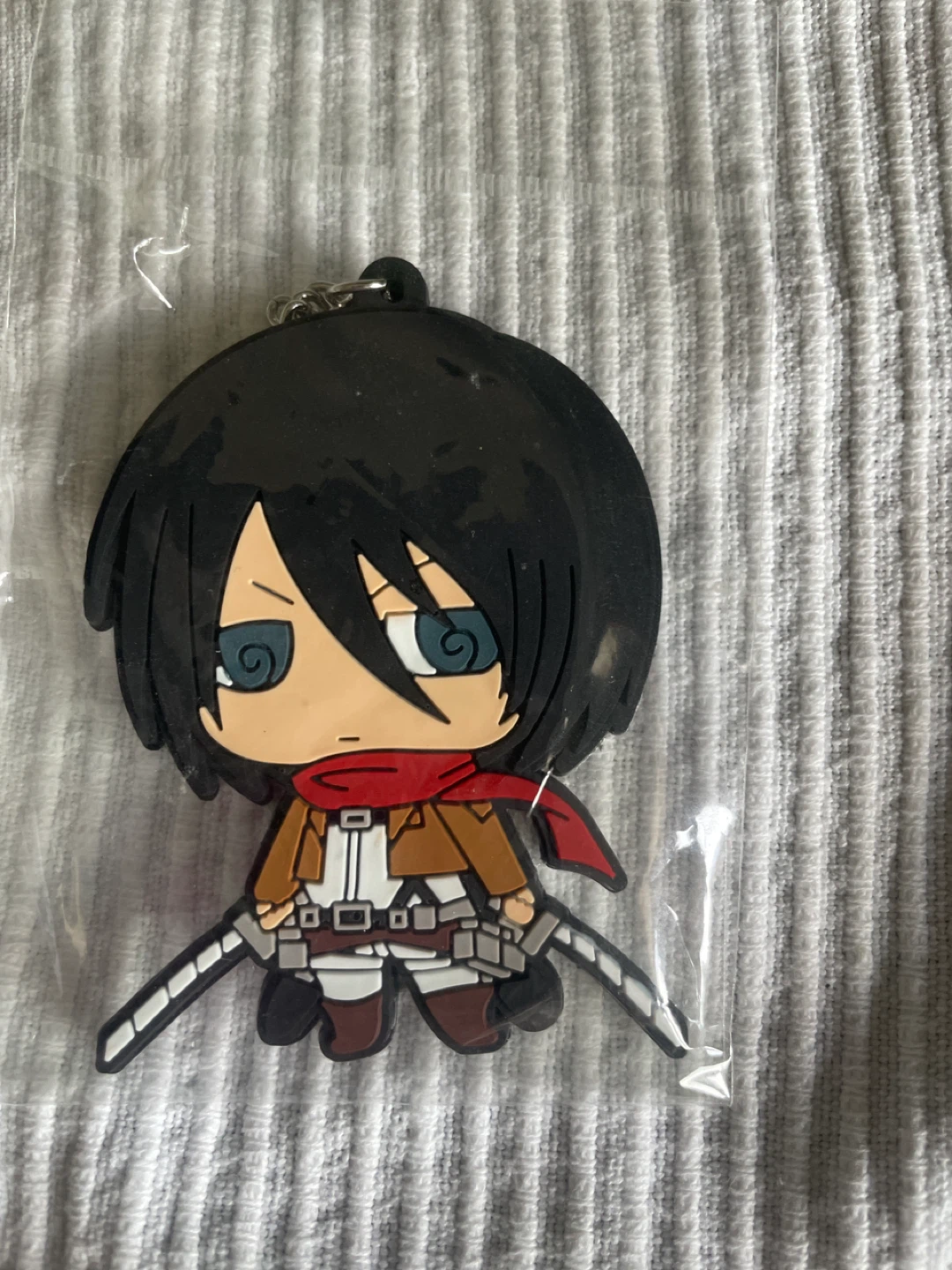 Attack on Titan Chibi Keychains Eren Mikasa Set
