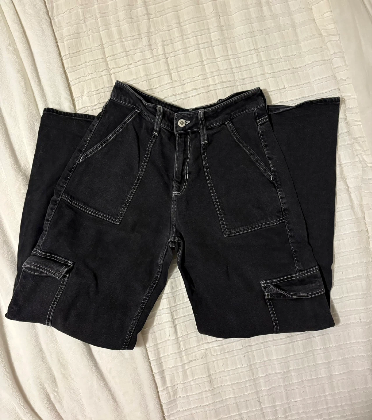 Hollister Black Cargo Pants