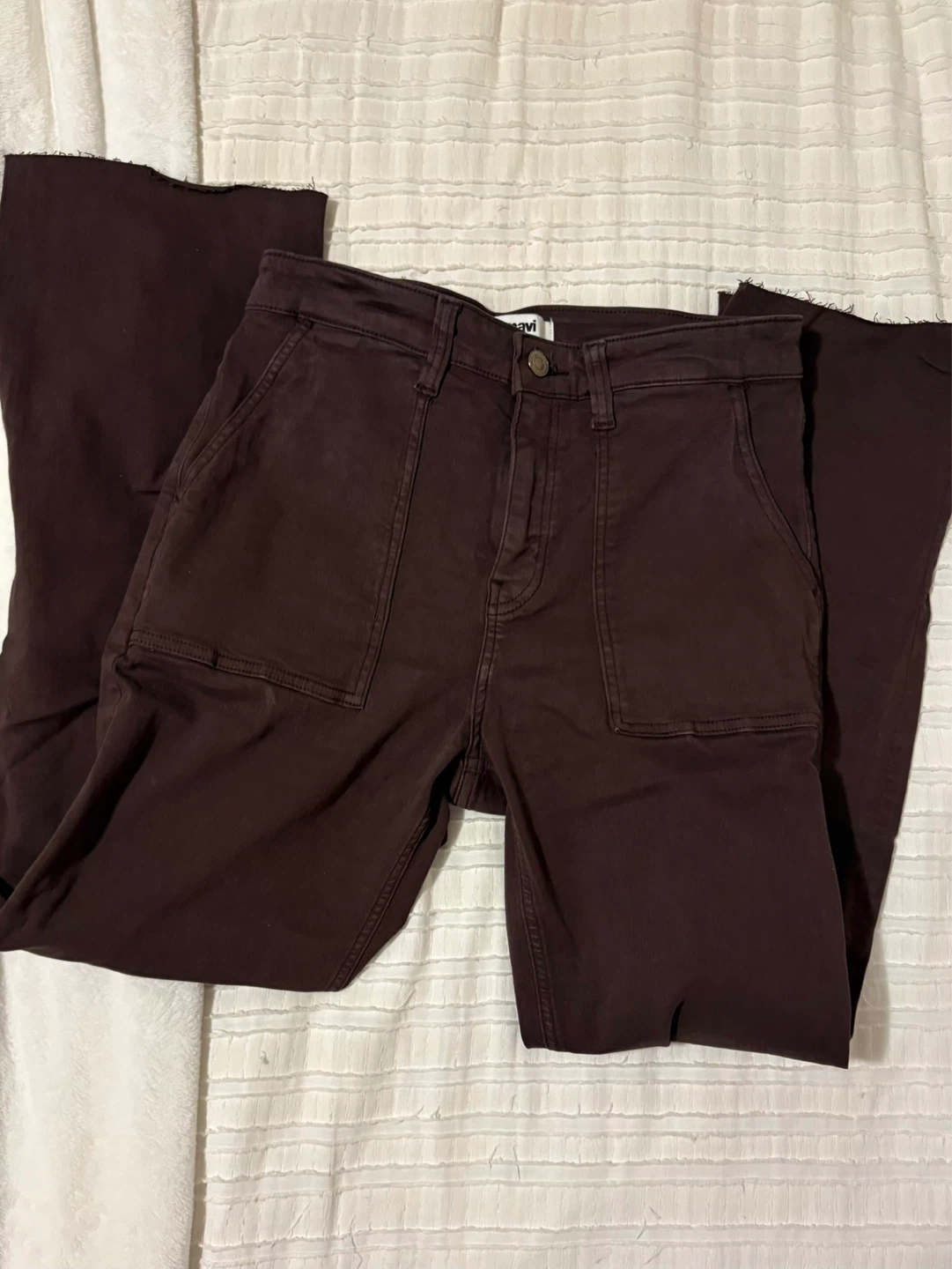Mavi Burgundy high-rise Straight Pants
