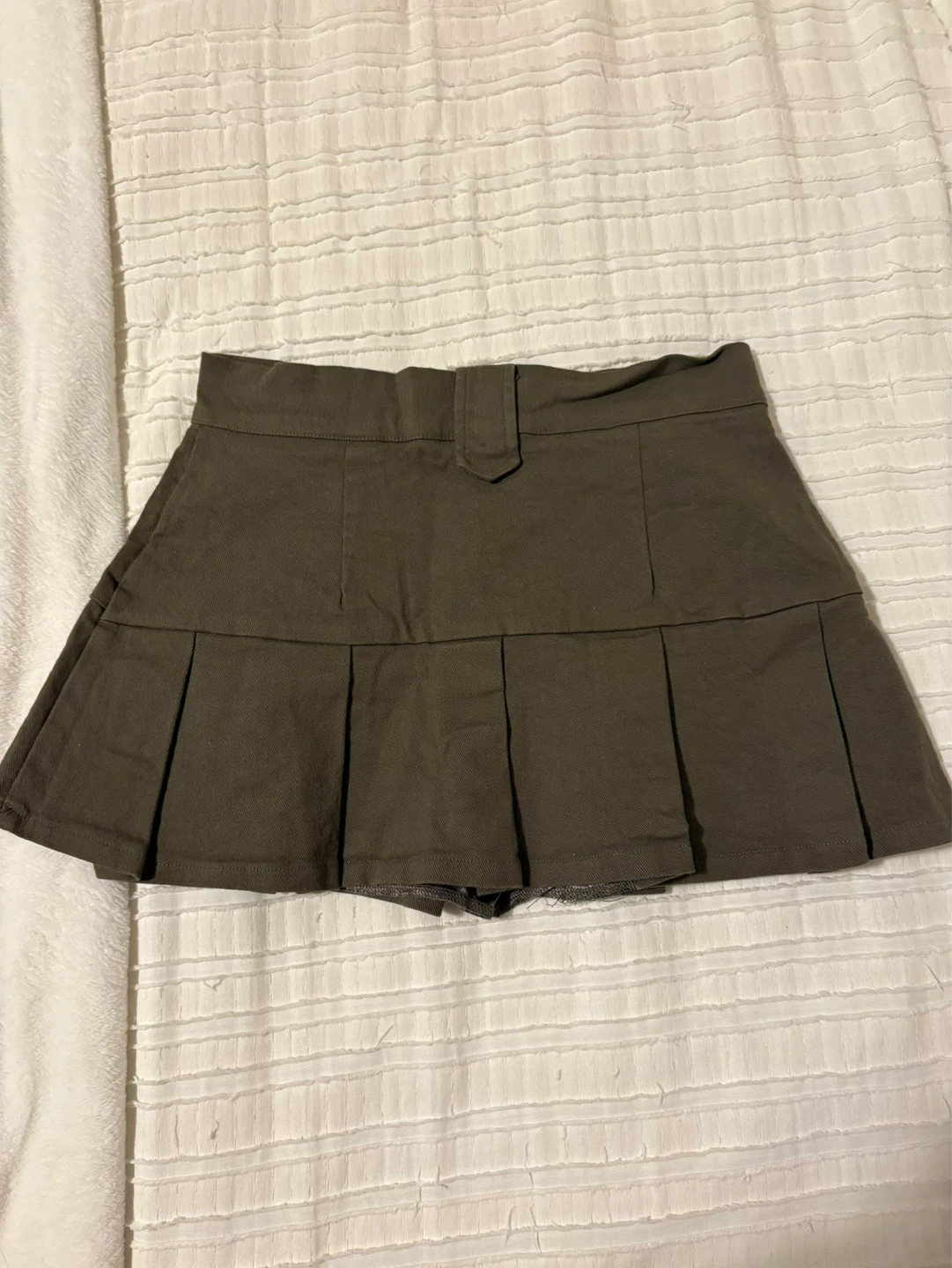 Oak + Fort Pleated Mini Skirt - photo 3