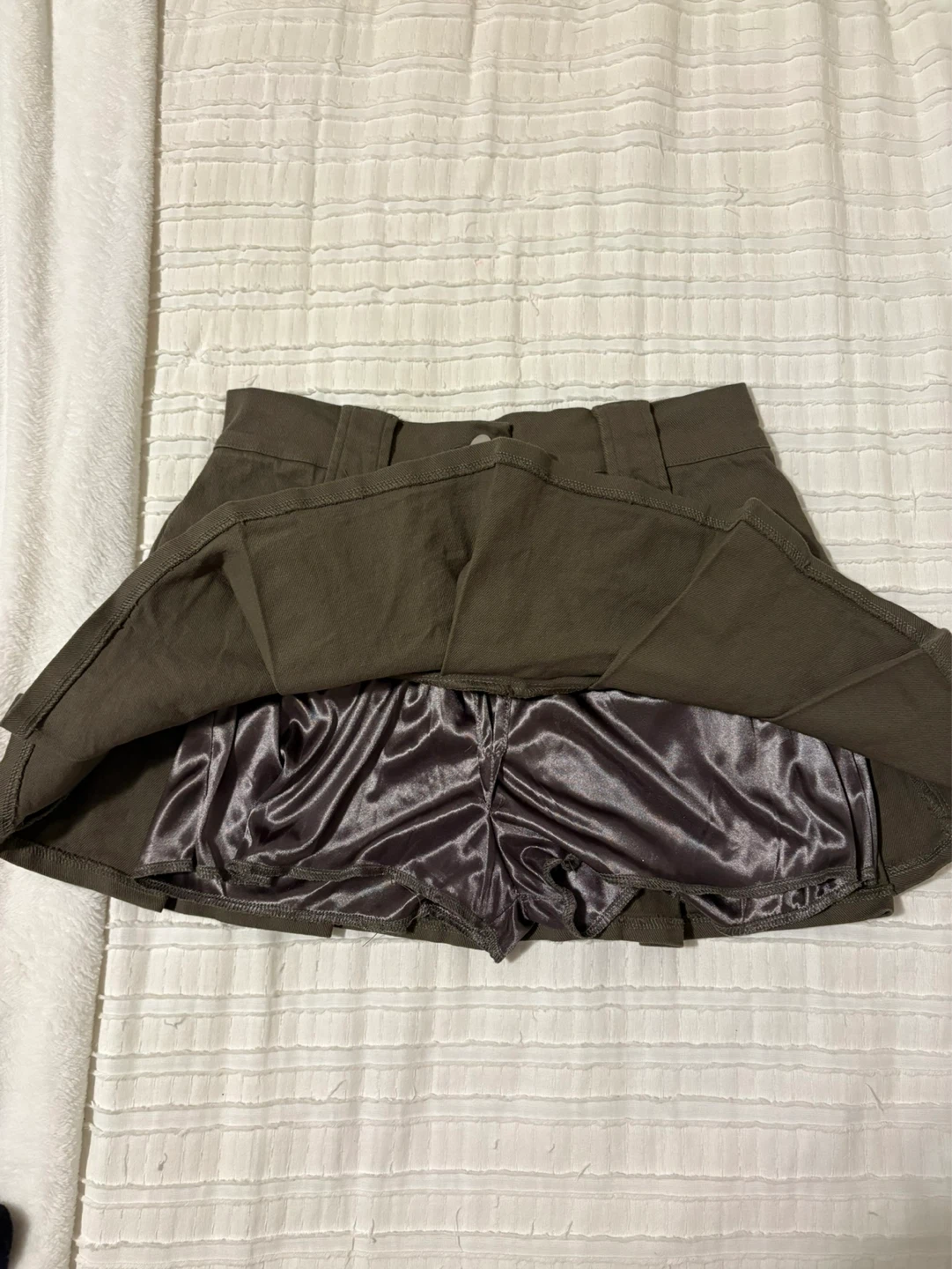 Oak + Fort Pleated Mini Skirt - photo 2